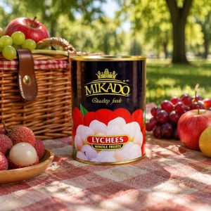 Kosher Certified Canned Lychee Whole in Light Heavy Syrup No Preservatives Added Ready to Eat