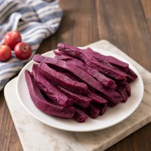 Kosher HALAL Certified Vacuum Fried Purple Sweet Potato Chips Ready to Eat Vegetable Snack ODM OEM Private Label