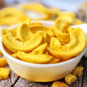 Kosher Halal Certified Healthy Sweet Dried Yellow Peach Crisp Chips ODM OEM Snack Food Oriental Orchard (12 Months Shelf Life)