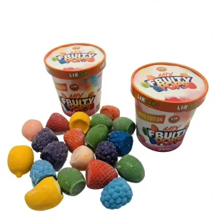 LIKLAK3D Mini Fruit Ice Cream Featuring a Miniature Size Resembling Fresh Fruit Boasts Pure Fruit Aroma and Comes in a 120g Box