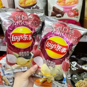 Lays New Limited Edition Sparkling Water Salty Semi Soft Two Flavors Potato Chips Exotic Snacks 40g