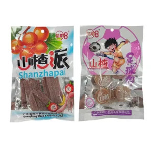 Leisure Snacks Hawthorn Slices Snowflake Strips Football Shaped Candied Water Preserved 60g Guangdong Simple Style High quality
