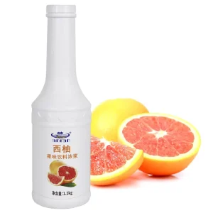 Liquid Fruit Flavor Milk Tea Materials Concentrated Juice Grapefruit Flavored Syrup Bubble Tea Ingredients