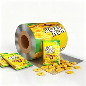Luxury Custom Logo Dried Fruit Packaging Bags Roll Film High Barrier Glossy Finish Laminated Snacks Food Grade Pouch Carton