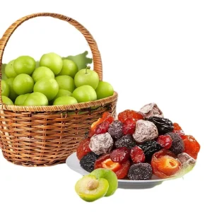 MD30 Hua Mei Gan Natural Chinese Preserved Fruit Plum Sweet Sour Whole Dried Plums Water Air Dried Bulk Available
