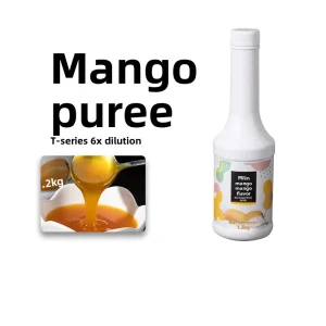 Mango Fruit Pulp Puree Thick Pulp Flavored 1.2kg Bottle Milk Tea Shop Special Ingredients Drink Suzhou