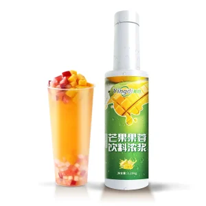 Mango Fruit Puree Drink Beverage Concentrated Fruit Puree Pulp for Bubble Tea Ingredients