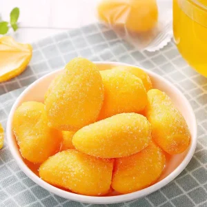 Mango Fruit Soft Gummy Candy Made With Real Juice Individually Wrapped Sweets Bulk Gummy Candy