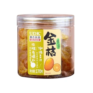 Manufacturer Direct Supply Youzhiliangpin UDK 170g Licorice Tangerine Canned Dried Fruit Liangguo Preserved Fruit 24 Cans 12
