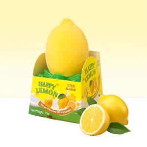 Manufacturer OEM 3D Fruit Ice Cream Assortment (Mango/Strawberry/Peach/Lemon/Grape) 75g Box Frozen Dessert