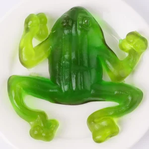 Manufacturer Various Assorted Fruit Bulk Gummies Sweet Sour Flavor Jelly Frog Gummy Candy Halal Certified