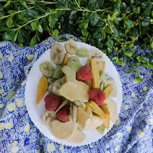 Manufacturer’s Natural Freeze Dried Vacuum Fried Fruit Snack Powder Sweet Taste Pineapple Banana Peach Apple Bulk Packaging