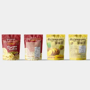 Matte Color Printed Stand up Zipper Pouch Reusable Food Packaging Bag with Tear Notch for Snack Nut Dried Fruit