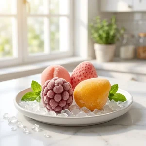 Mini Fruit Flavor Ice Cream for Daily Snack Special shaped Fruit Ice Cream Popsicle