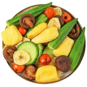 Mixed 12 Different Crispy Fruits and Vegetables Chips Frozen Dried Fruits and Snacks