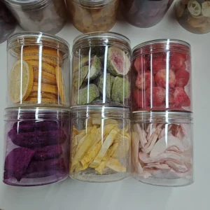 Mixed Freeze Dried Preserved Fruit Snacks Sour Mango Peach Pineapple Slices Bulk Bottle Packaging
