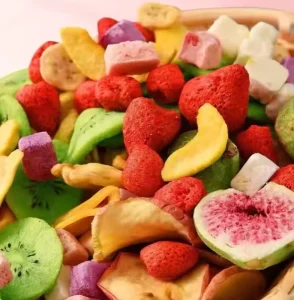 Mixed Fruit Crisp Slices Sweet Texture Ready-to-Eat Dried Mango Foods Regular Version Snacks