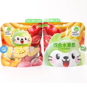 Mixed Fruit Crisps VF Dehydrated Fruit Slices Small Pouch Packaged Crisps Frozen Dried Fruit Crisps Custom