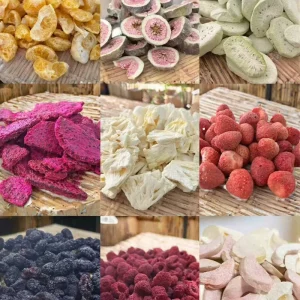 Mixed Fruit Customised OEM Sweet Bag Hard Baked Fruits Including Figs Strawberries Pineapple Dragon Fruit Etc. No Added Sugar