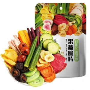 Mixed Pack of Crispy VF Mango Banana Apple Kiwi Mushroom Potato Freeze Dried Vegetables and Fruit Mix Dried Fruit Slices