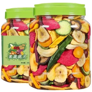 Mixed Vegetable Fruit Crunchy Chips FD Dehydrated Fruits Vegetables Crisp Dry Mix Bulk Packaging Fruits Vegetable