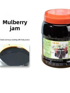Mulberry Jam 3kg Bottle Dessert Milk Tea Shop Commercial Ingredient Wuci Mamei Special Fruit Pulp Made in China