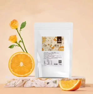 Natural 100% Dried New Style Candied Orange Peel Cube in Preserved Fruit for Fruit Boba Tea Bakery Dessert
