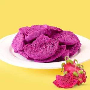 Natural FD Freeze Dried Dragon Fruit Sliced Sweet Sugar Free Dried Snack Retail Packaging Food Factory Raw Material