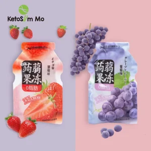 Natural Four Flavored Small Bag Foods Snacks Preserved Peach Grape Fruits Fruit Jelly