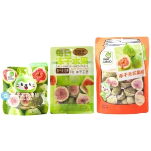 Natural No Additives FD Fig Fruit Crisp High Quality Freeze Dried Fig Fruit Slices 100gram Dried Delicious Fig Chips Snacks