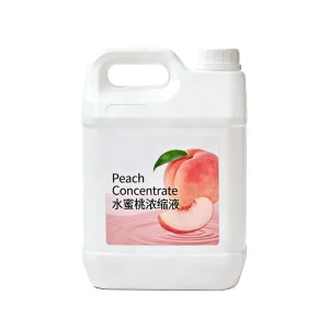Natural Peach Concentrate High Purity HALAL Certified for Bubble Tea Yogurt and Ice Cream Manufacturer