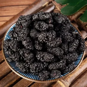 Natural Ripe Edible Sweet AD Dried Black Mulberry Fruits Grade A for Tea Vacuum Pack Bulk Packaging Water Preservation