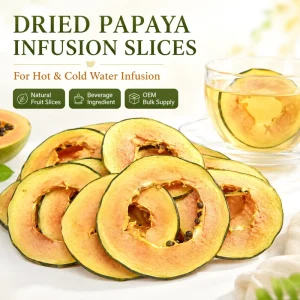 Natural Sugar Free Non GMO Premium Detox Water Fruit Infusion Garnish Healthy Weight Loss Tea Blend Bulk AD Dried Papaya Slices