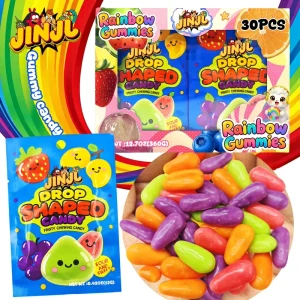 New Arrivals Gummy Candies Fruit Flavors Crunchy Gummies 50% Juice Content Halal Candies