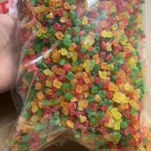 New Batch Colorful Preserved Bulk Syrup Diced Dried Papaya Cubes 3 5 mm 8 10 mm Sweet Exporter