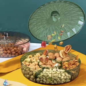New Model Home Use Fruit Plate Living Room Coffee Table Display for Dried Fruit Snacks Melon Seeds Candy Storage Box