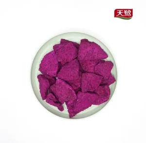 New Product Freeze Dried Dragon Fruit Cubes Natural Red Pitaya No Additives For Cereal Yougurt