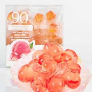 New shaped Peeled Fruit Gummy Fruit Juice candy Halal Peeling Soft Candy Strawberry Shape Candy Gummy