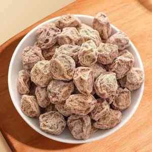 Nine Process Cantonese Style Preserved Plum Licorice Dried Granules Candy Sweet Sour Salted 500g Brown Pack for Pregnant Women