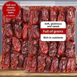 No-Wash Large-Particle Black Red Dates, Date Honey Preserves, Dried Fruit Snacks for Pregnant Women and Children