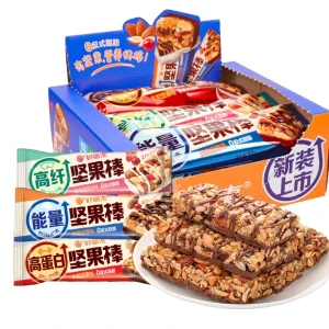 Nut Protein Bars Sugar Free Gluten Free Fruit Chocolate Flavored Energy Bars