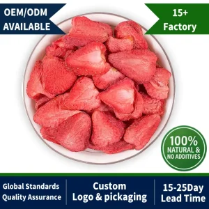 OEM Crispy and Delicious Freeze Dried Strawberry As Natural Fruit Snack Dried Fruit Dried Vegetables