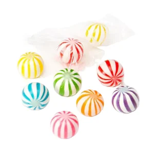 OEM Custom Private Label Halal Bulk Assorted Colorful Ball Shape Fruit Flavor Hard Boiled Candy