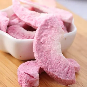OEM Dried Fruit Freeze Dried Natural Peach Sliced Crisps Bulk Pack Children’s Snacks Sweet Crispy Fragrant Dried Vegetables