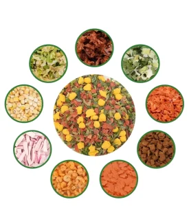 OEM Dried Vegetables Factory Price Dried Vegetable Slices Dehydrated Vegetable Flakes for Instant Noodle Seasoning Packets
