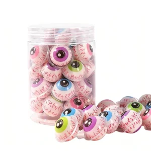 OEM Eyeball Gummy Candy Assorted Fruit Flavor Jam Filling Soft Candies and Sweets