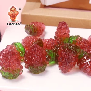 OEM Factory Candy Manufacturers 4D Grape Gummy Candy Fruity Flavor Chewing Soft Sweets Snack 3D Jelly Candy