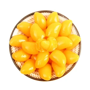OEM Factory Peeled Mango Gummies Sweet Mango Fruity Flavour Chinese Manufacturer Soft Candy Sweets Snacks Individually Wrapped