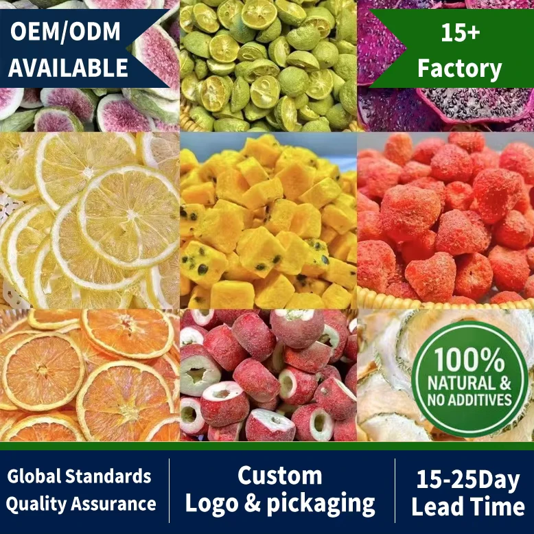 OEM Factory Price Freeze Dried Fruits Snack Healthy Snacks Frutas Liofilizadas Freeze Dried Fruit Mix Dried Fruit