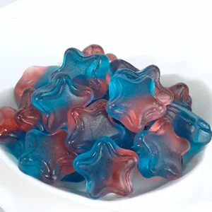 OEM Factory Star Fruity Gummy Candy Cartoon Shape Yummy Fruit Soft Sweets Chinese Candy Manufacturers Customizable Packaging